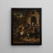 Le petit auteur - Jan Steen — inramlat konstverk på väggen