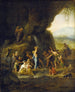 Mose som slår på klippan - Jan Steen — vy av konstverket