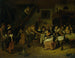 bröllop mellan bönder - Jan Steen — vy av konstverket