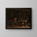 Journée des princes - Jan Steen — inramlat konstverk på väggen
