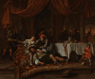 Samson och Dalila - Jan Steen — vy av konstverket