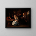 Scène de taverne - Jan Steen — inramlat konstverk på väggen