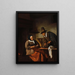 Les fabricants de caudles - Jan Steen — inramlat konstverk på väggen