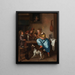 La leçon de danse - Jan Steen — inramlat konstverk på väggen
