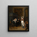 La visite chez le médecin - Jan Steen — inramlat konstverk på väggen