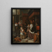 La fête de Saint Nicolas - Jan Steen — inramlat konstverk på väggen