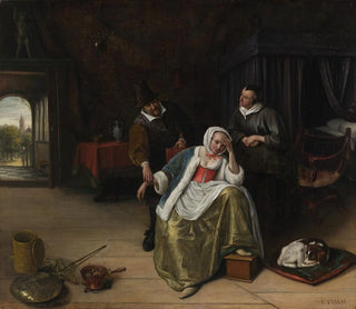 La jeune fille amoureuse - Jan Steen — vy av konstverket