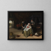 La jeune fille amoureuse - Jan Steen — inramlat konstverk på väggen
