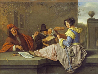 Le joueur de luth - Jan Steen — vy av konstverket