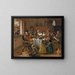 La Famille joyeuse - Jan Steen — inramlat konstverk på väggen
