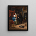 La fille malade - Jan Steen — inramlat konstverk på väggen