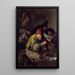L'alchimiste du village - Jan Steen — inramlat konstverk på väggen