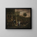 Le Mariage villageois - Jan Steen — inramlat konstverk på väggen