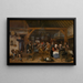 Le Festin de noces - Jan Steen — inramlat konstverk på väggen