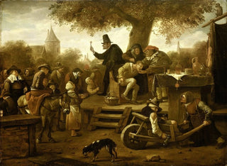 Le charlatan - Jan Steen — vy av konstverket