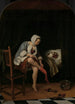 kvinna vid sin toalett - Jan Steen — vy av konstverket