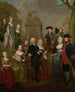 porträtt av Theodorus Bisdom van Vliet och hans familj - Jan Stolker — vy av konstverket