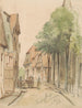 Vue de la Kirchenstraße à Lingen - Jan Striening — vy av konstverket
