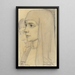 Portrait de Treesje Westermann Mère Thérèse Huf de Bethani - Jan Toorop — inramlat konstverk på väggen