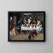 Le Christ dans la maison de Simon - Atelier de Jan van Dornicke — inramlat konstverk på väggen