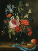 stilleben med blommor i ett glasvas - Jan van Kessel den äldre — vy av konstverket