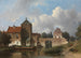 L'IJsselpoort à IJsselstein - Jan Weissenbruch — vy av konstverket