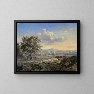 Jan Wijnants - Hilly Landscape with a Rider on a Country Road.webp