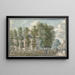 Vue de l'église de Bloemendaal - Jan de Beijer — inramlat konstverk på väggen