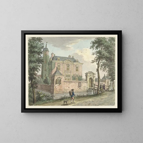 La Maison Berendrecht - Jan de Beijer — inramlat konstverk på väggen