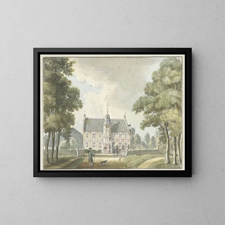 La Maison Hunderen à Twello - Jan de Beijer — inramlat konstverk på väggen