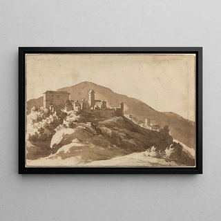 Jan de Bisschop - A View of Savelli near Albano.webp