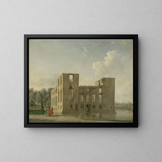 Jan ten Compe - Rear View of Berckenrode Castle in Heemstede after the Fire.webp