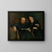 Le poète Jan Van Beers et sa femme, les parents des artistes - Jan van Beers — inramlat konstverk på väggen