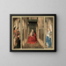 Triptyk av Maria och barnet, Sankt Mikael och Katarina - Jan van Eyck — inramlat konstverk på väggen