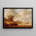 En stormig dag - Jan van Goyen — inramlat konstverk på väggen