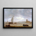 flodmynningen i Meuse - Jan van Goyen — inramlat konstverk på väggen