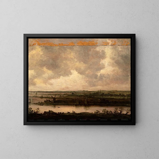 Jan van Goyen - Panoramic View of the River Spaarne and the Haarlemmermeer.webp