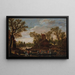 Le Bac - Jan van Goyen — inramlat konstverk på väggen