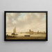Vue de Dordrecht depuis le Dordtse Kil - Jan van Goyen — inramlat konstverk på väggen