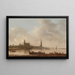 Vue d'Emmerich - Jan van Goyen — inramlat konstverk på väggen