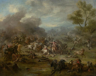 Jan van Huchtenburg - A battle scene.webp