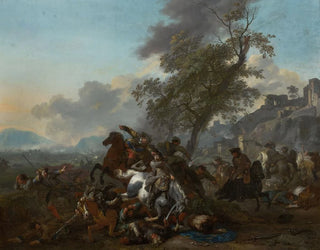 Bataille - Jan van Huchtenburg — vy av konstverket