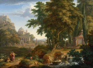Jan van Huysum - Arcadian Landscape with Saints Peter and John Healing the Lame Man.webp