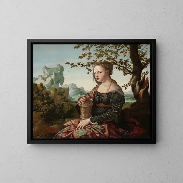 Marie Madeleine - Jan van Scorel — inramlat konstverk på väggen