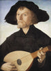 en lutspelare - Jan van Scorel — vy av konstverket