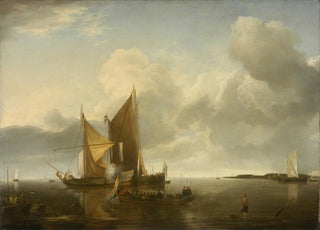 Jan van de Cappelle - Ships in a Calm.webp