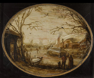 Jan van de Velde the younger - Winter Landscape.webp