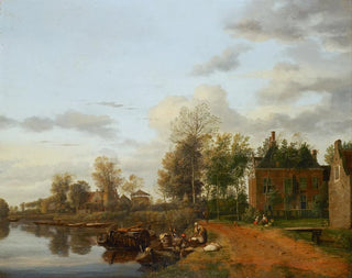 Jan van der Heyden - Country House on the Vliet near Delft.webp