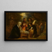 L'Adoration des bergers - Jan van de Venne — inramlat konstverk på väggen