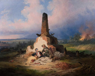 January Suchodolski - Wounded uhlan in 1831.webp